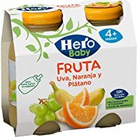 Los mejores  - Hero Baby Zumo de Uva Naranja y Plátano para Bebés a partir de 4 Meses Pack de 6 unidades de 2 x 130 ml